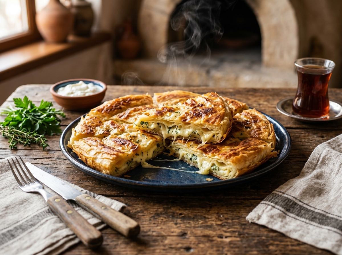 Geleneksel Konya Peynirli Börek
